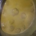 El cooksnap de Mari galvez cuando hizo Albóndigas de pollo en salsa de almendras.