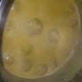 El cooksnap de Mari galvez cuando hizo Albóndigas de pollo en salsa de almendras.