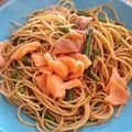 El cooksnap de Irene-Guirao cuando hizo Radiatori con salmón y espárragos verdes, receta sencilla.