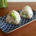 Kristina K's cooksnap of when they made Colorful Rice Balls with Edamame and Red Shiso.