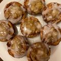 Chef Ty 's cooksnap of when they made Peach Pie Cups.
