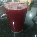 El cooksnap de Valeria Cortes cuando hizo Jugo de zanahoria y remolacha.