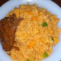 Josepha Roland's cooksnap of when they made Carrot Jollof Rice.
