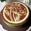 Cooksnap dari Asty Sunar untuk resep Pandan Melaka Cheesecake Tanpa Terigu (bisa oven/kukus) all in one method