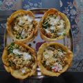 Prabha Khewat's cooksnap of when they made Cheesy basket chat.