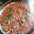 El cooksnap de Dariela Diaz cuando hizo Bisteces a la mexicana.
