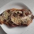 El cooksnap de MaryGlory cuando hizo Berenjenas con jamón serrano y salsa de tomate IBSA.