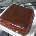El cooksnap de Caro Lina cuando hizo Baño de chocolate cremoso para tortas.