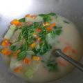 Cooksnap dari Thyara untuk resep Bobor pelangi (bayam, labu Siam dan wortel)