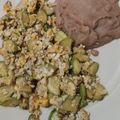 El cooksnap de Alonso salaz cuando hizo Huevo con calabacitas.