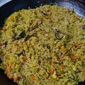 El cooksnap de Marcelo Montes de Oca cuando hizo Arroz con aletas de calamar.
