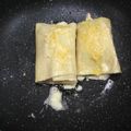 El cooksnap de nayibe cuando hizo Enrollado de pasta con pollo, jamón y queso.