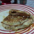 El cooksnap de Verito cuando hizo Pancakes de banana con dulce de leche.