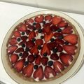 El cooksnap de Caly Solís cuando hizo Tarta de frutillas y crema pastelera - vegana.