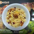 Kumkum Chatterjee's cooksnap of when they made Paneer Halwa.