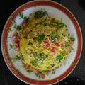Ila Palan's cooksnap of when they made Leftover besan dhokla sev khamani.