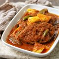 Cooksnap dari Hes Hidayat untuk resep Lempah kuning kepala kakap khas Bangka ala bubu🍍🌶️