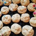 Katie Beyer Roth's cooksnap of when they made M&M Cookies.