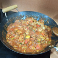 El cooksnap de Jose Manuel Villarejo Rodriguez cuando hizo Pisto con magro casero🍅🍆🥔🥒🐖🍷.