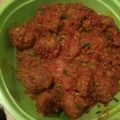 Achieng Mmbwanga 's cooksnap of when they made Meat balls in tomato Concasee' with stir fried rice.