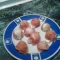 El cooksnap de Javier cuando hizo Bombones de jamón.