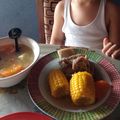 El cooksnap de Laura Pérez cuando hizo Caldo de res.