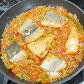 El cooksnap de Monica Costa Gil cuando hizo Bacalao a la roteña.