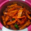 Lovely का कुकस्नैप जब उन्होंने चिल्ली पोटैटो (chilli potato recipe in Hindi) बनाया था।