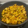 El cooksnap de Silvia cuando hizo Pollo agridulce.