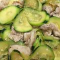 Harune H's cooksnap of when they made Stir-fried Zucchini and pork.