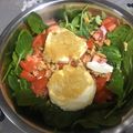 El cooksnap de Arnaldo Marques cuando hizo Ensalada de espinacas, queso de cabra y tomates secos.