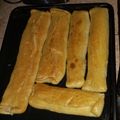 El cooksnap de rocío cuando hizo Pan relleno de paleta y queso.