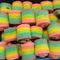 Cooksnap dari dhia Aksara untuk resep Steam rainbow cake