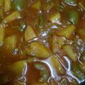 namarta chopra's cooksnap of when they made Potato Capsicum Sabji.