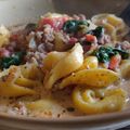 Mommyluvs2cook's cooksnap of when they made Creamy Tuscan Sausage Tortellini Soup (Crockpot).