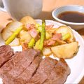 ちリ☆'s cooksnap of when they made 簡単♪アスパラ＆ベーコン＆じゃがいも.