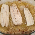 El cooksnap de Ana Barco cuando hizo Bacalao al horno con patatas y cebolla.