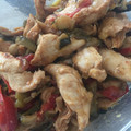 El cooksnap de Elena cuando hizo Fajitas de pollo.
