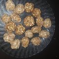 El cooksnap de Sonia Paredes cuando hizo Bombones de quaker.