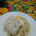 El cooksnap de Mariángeles Miralles Martín cuando hizo Lomos de merluza en salsa verde con gambas.