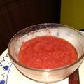 El cooksnap de Alejandra Gomez cuando hizo Mermelada de frutillas súper express.