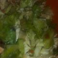 scrupmtious kitchen,kano's cooksnap of when they made Local salad (kwadon salad).