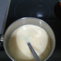 El cooksnap de Corina Buga cuando hizo Crema pastelera.