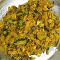 Mrinalini Saha's cooksnap of when they made উচ্ছে-আলু দিয়ে মাছের-তেলের তেঁতো চচ্চড়ি (ucche aloo diye maacher teler teto chocchori).