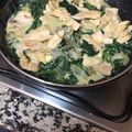 El cooksnap de Jordi Cortiada cuando hizo Pollo con espinaca fresca en salsa de espelta.