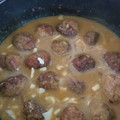 El cooksnap de Wendy Romero cuando hizo Albóndigas en pepitoria.