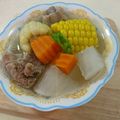 Viki自由揮灑kitchen 的 【厚生廚房】玉米蘿蔔排骨湯 cooksnap