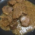 El cooksnap de Elisaflores cuando hizo Solomillo con salsa de almendras.