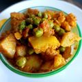 Chhaya Paradhi's cooksnap of when they made फ्लावर मटार भाजी (flower matar bhaji recipe in marathi).