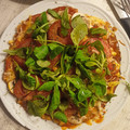 El cooksnap de María S. M. cuando hizo Pizza ligera con base de zanahoria al sartén.